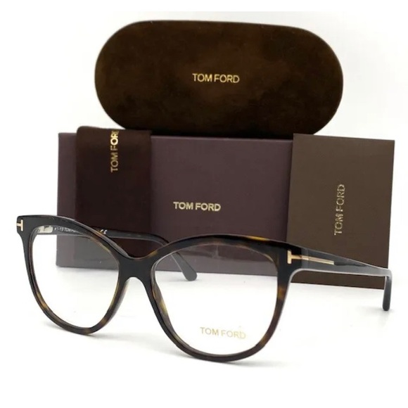 Tom Ford FT5511 052 Havana / Demo Lens 54mm Eyeglasses TF5511